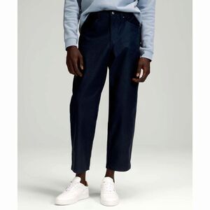Lululemon Mens 32X27 True Navy ABC Crop Pant Relaxed Utilitech Stretch Casual
